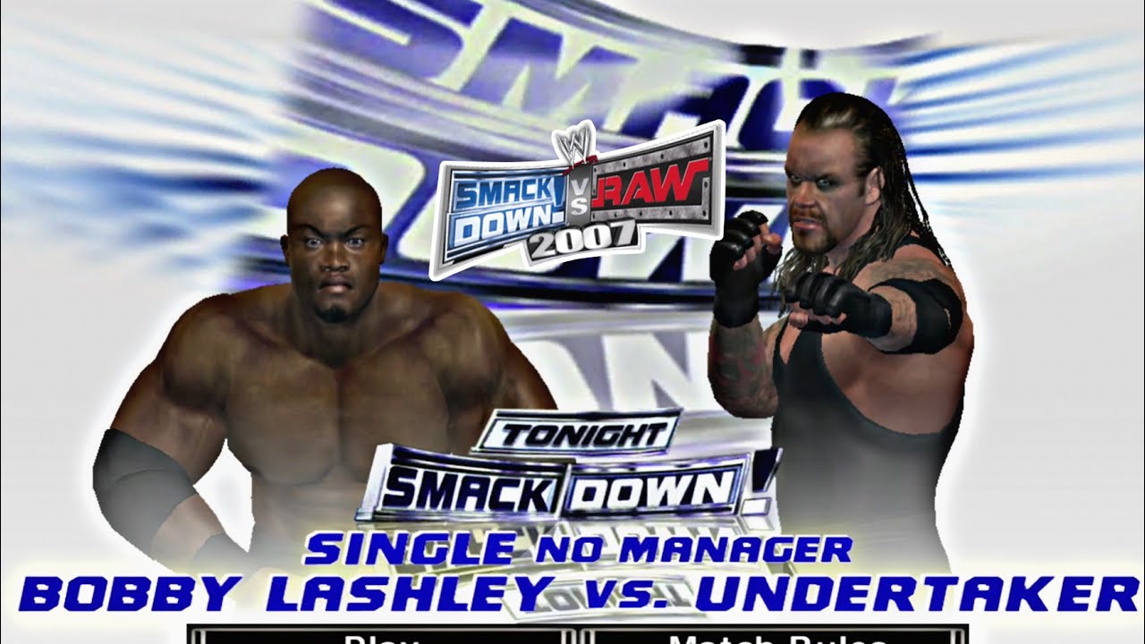 WWE SmackDown vs. Raw 2007 | Bobby Lashley vs. Undertaker (Xbox 360)