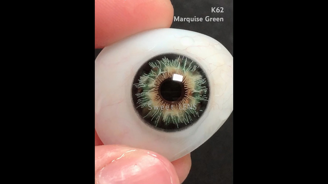K62-Marquise Marquise Green contact lens #eyelenses #beauty #contactlenses #coloredlenses #softlens