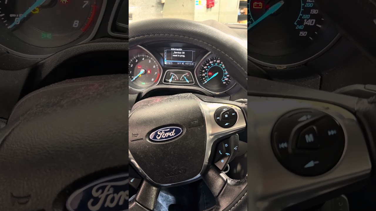 Oil Life Reset Ford Focus 2011,2012,2013, 2014,2015, 2016, 2017, 2018, 2019, 2020.