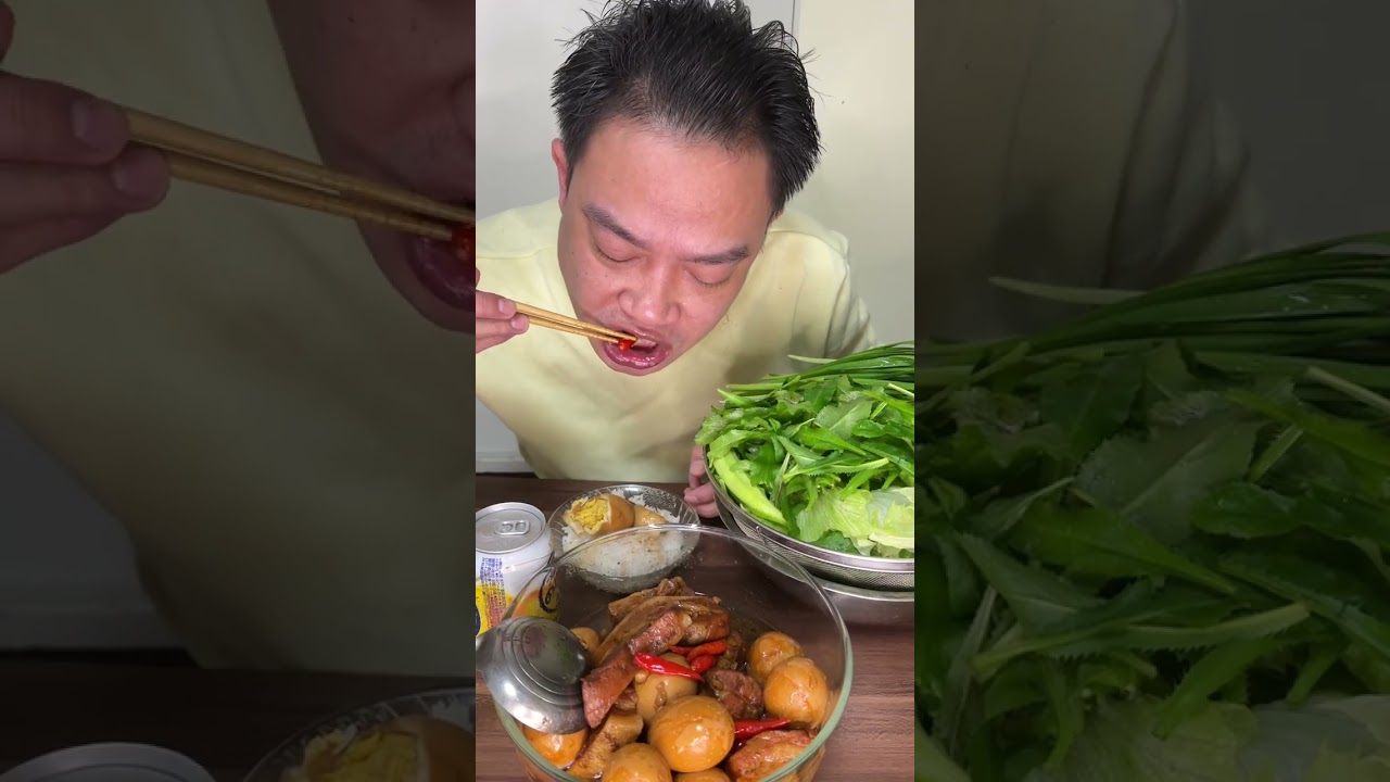 Mukbang thịt heo kho tàu