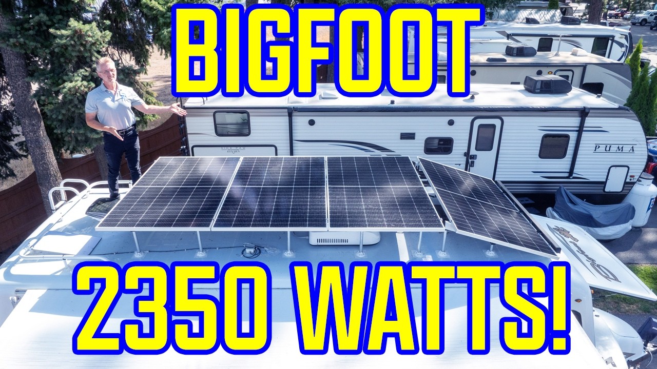 Massive 2350W Solar Panel Install on Bigfoot 25RQ RV with IronRidge System – Step-by-Step Guide! ☀️
