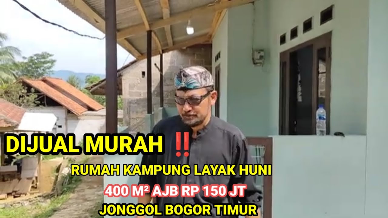 DIJUAL MURAH‼️RUMAH KAMPUNG 400 M² AJB TP 159 JT (NETT) JONGGOL BOGOR TIMUR