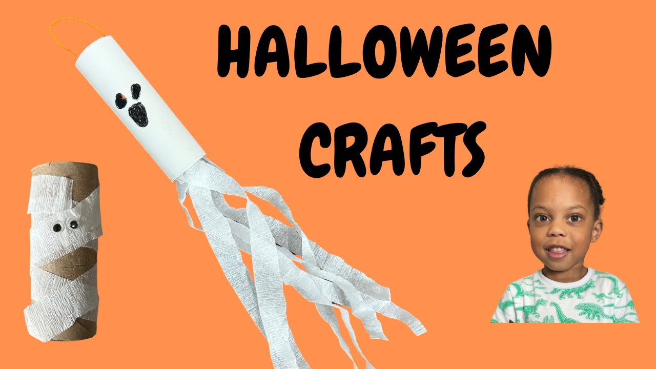 DIY Ghost Decorations | Mess Free Kids Halloween Crafts