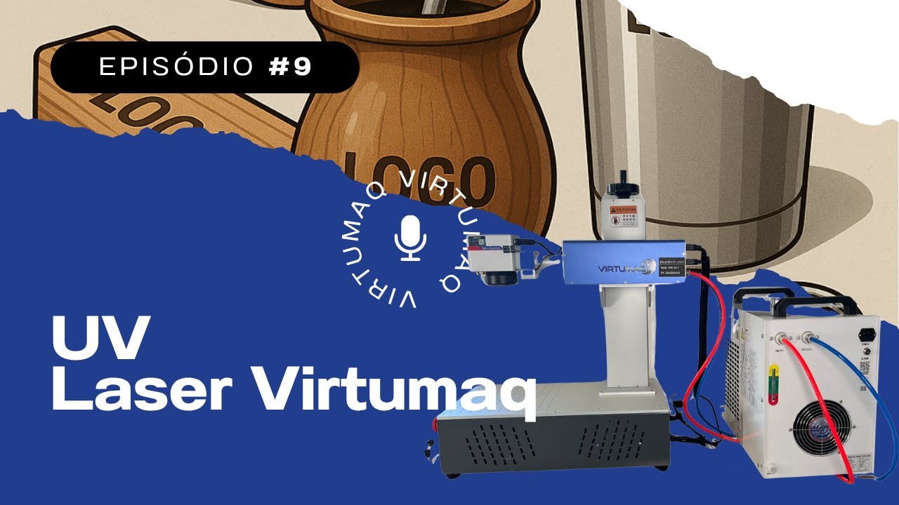 Máquina de Gravação a laser - UV Laser | #gravaçãoalaser #virtumaq