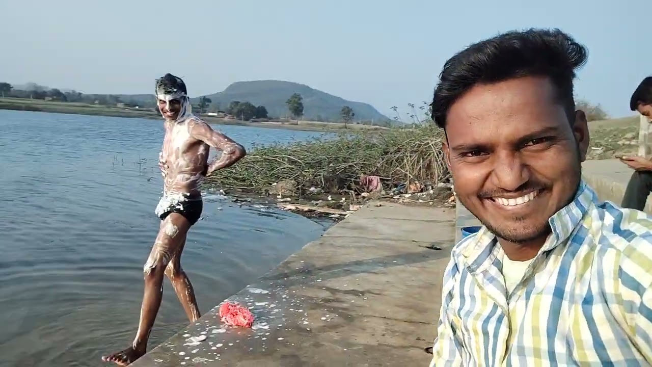 तालाब में नहाने आए हमलोग #trending #automobile #youtube 