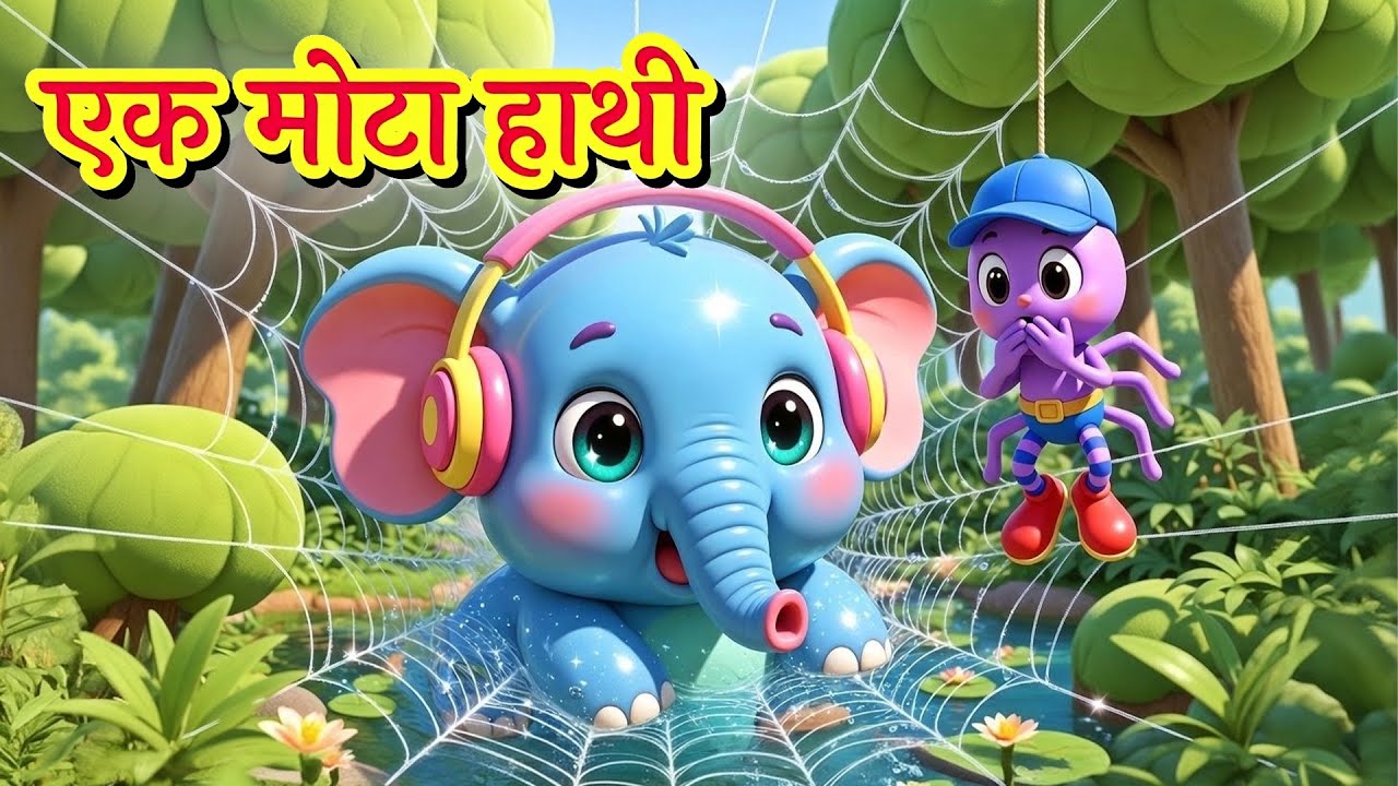Ek Mota Hathi Ghumne Chala | एक मोटा हाथी| Ek Mota Hathi song | Hindi Rhyme | Nursery Rhyme