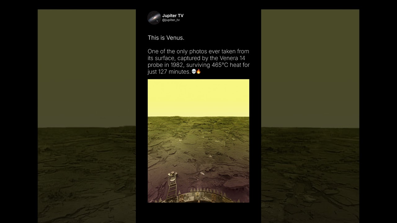 A Rare Look at Venus&rsquo; Surface 🔥 #shorts #space