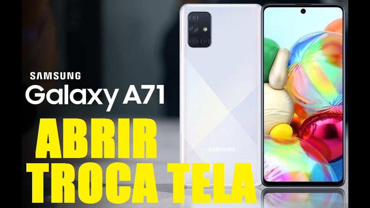 COMO ABRIR E TROCAR TELA FRONTAL SAMSUNG A71.