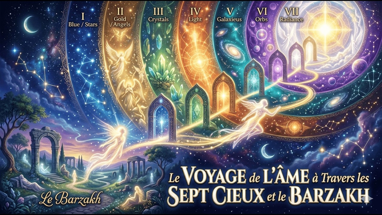 Le Voyage de l’Âme à Travers les Sept Cieux et le Barzakh