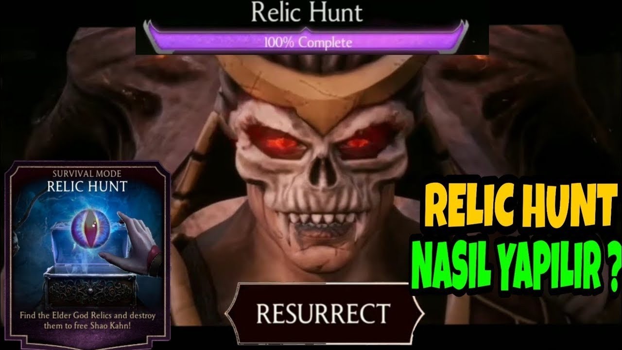 RELIC HUNT YAPTIK💥 | Shao Kahn Evrimlendi | Mk Mobile