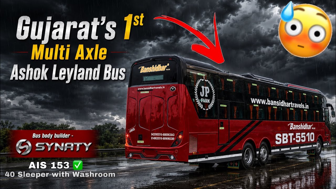 Game Changer 🥵 Ashok Leyland Multi Axle Sleeper Bus with 40 Sleepers & Washroom