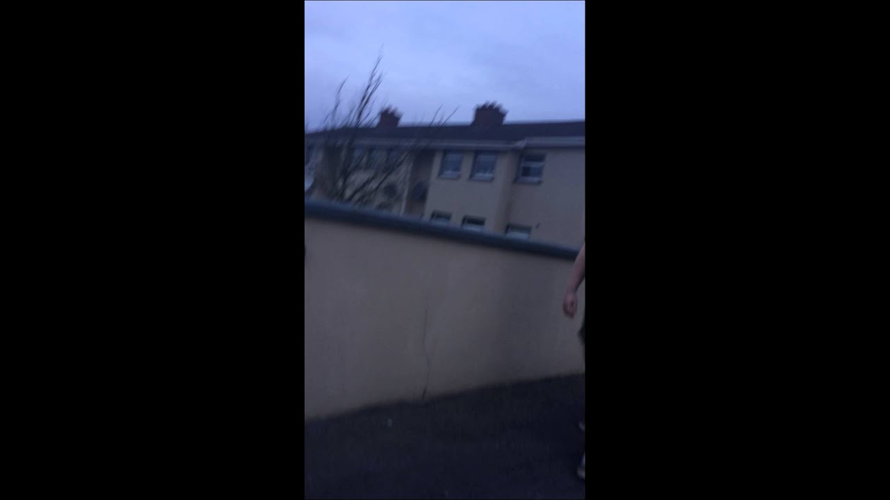 Drunk Irish man walks home