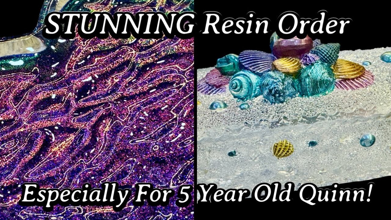 #866 Stunning Resin Seashell Jar & Water Ripple Goodies For Quinn!