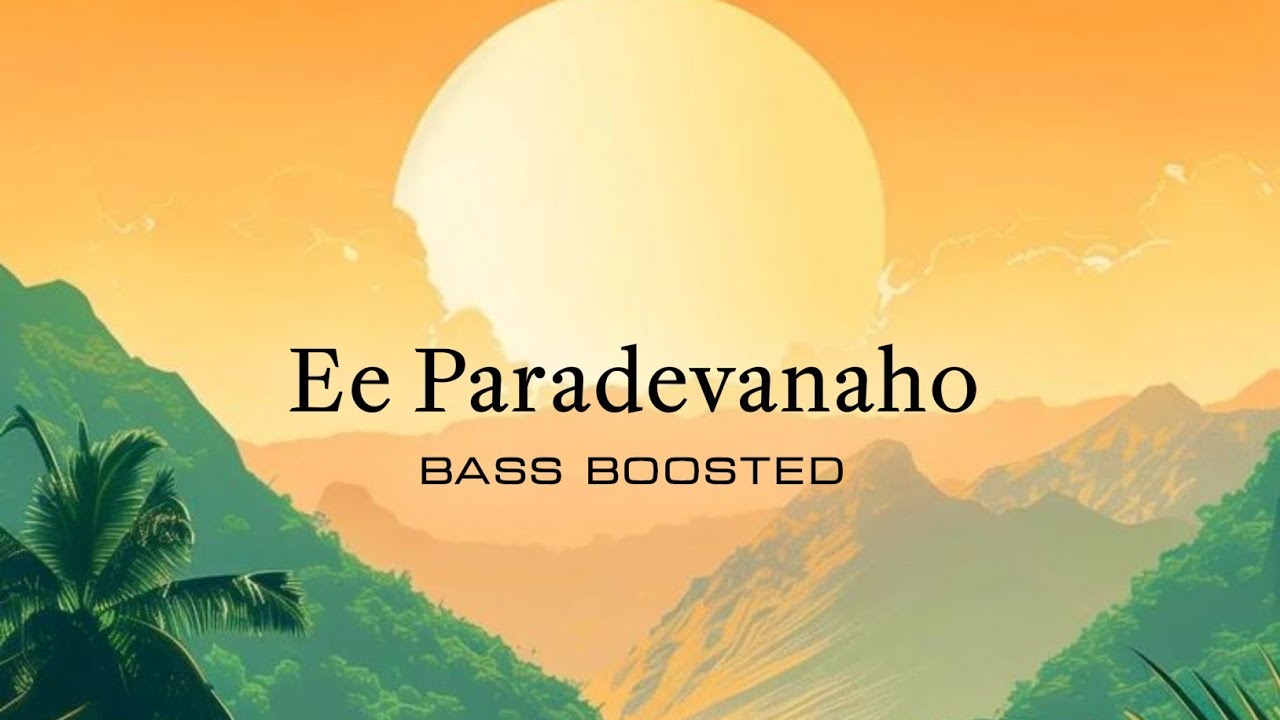 Ee Paradevanaho | Bass Boosted | ( KAANTHA ) | Zebro -Bass Mallu | 