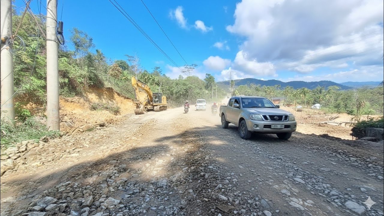 Jalur batu jomba‼️Habis longsor jalan langsung ditimbun dan diperlebar 