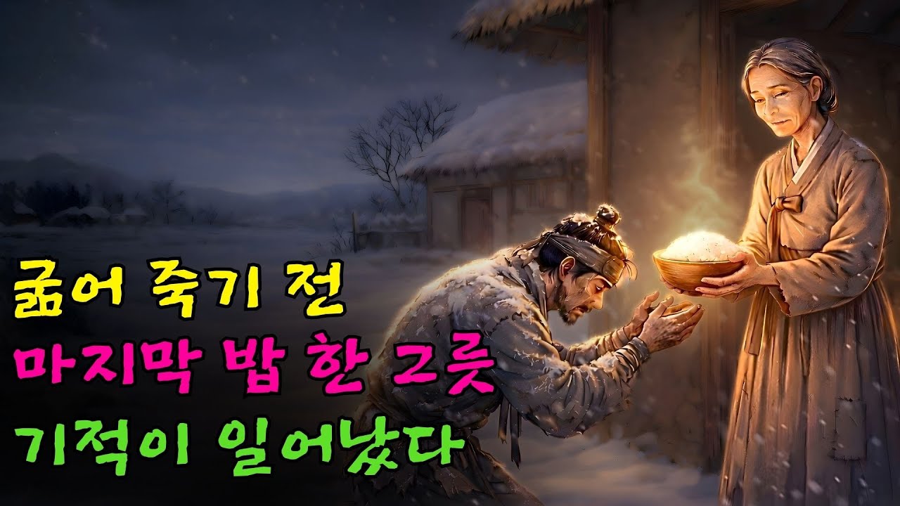 👌잠자기전 듣는 옛날이야기(중간광고없음) | 굶어 죽기 직전 건넨 밥 한 그릇이 불러온 거대한 기적 | 야담 | 설화 ㅣ전설 | 오디오북 | 민담