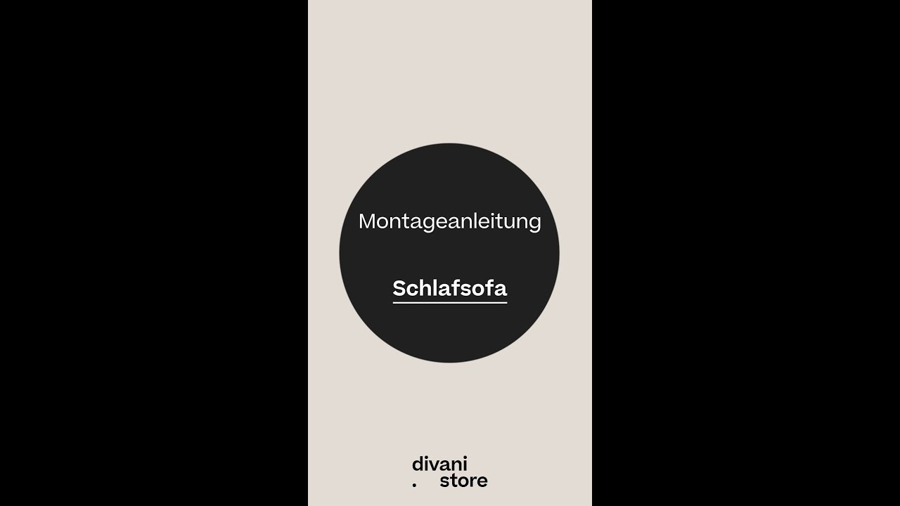Montageanleitung: Schlafsofa | divani.store
