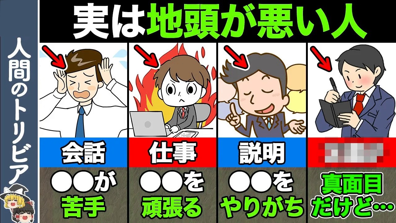 【7選】当てはまったらヤバい！実は地頭が悪い人の特徴