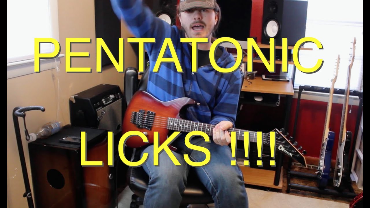 3 Hybrid Picking Pentatonic Licks ( WITH TABS !!)