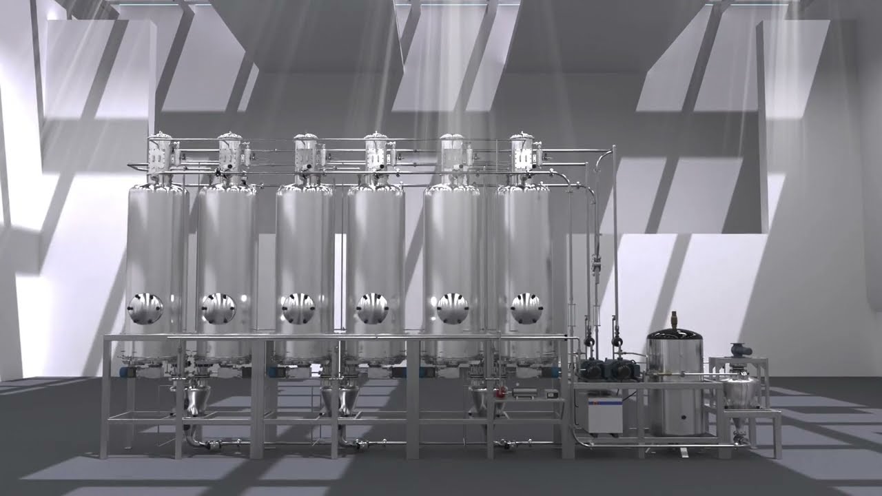 Video 3D Impianto Industriale Degasaggio Caffè