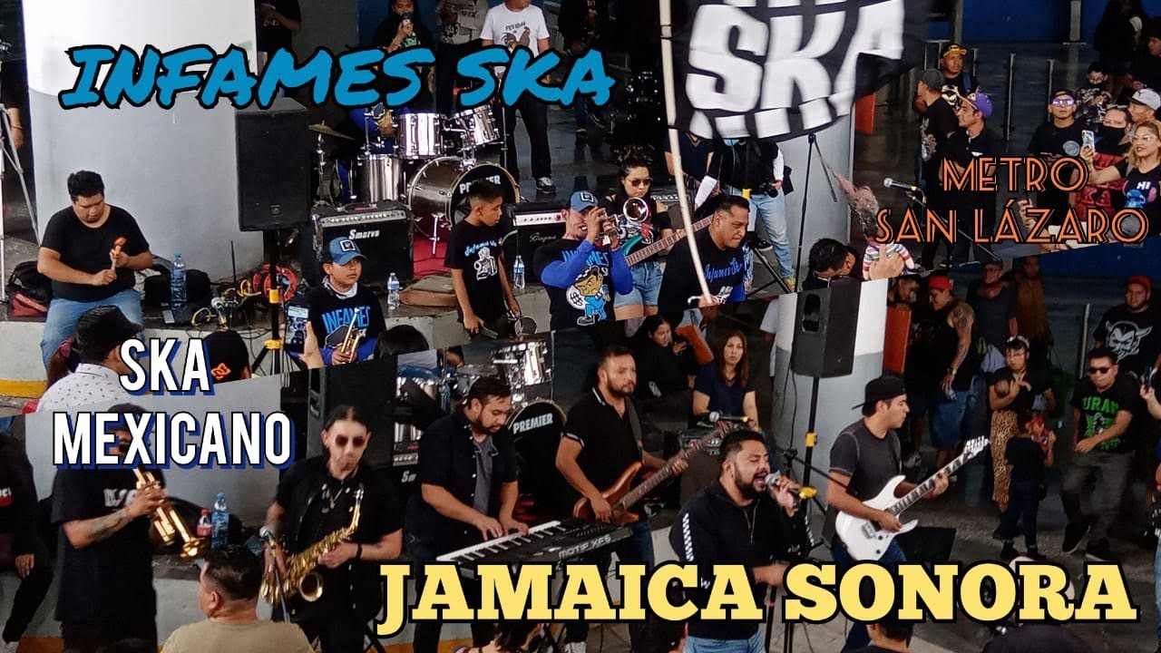 JAMAICA SONORA  Y INFAMES SKA En el metro san Lázaro #ska #cdmx #metrocdmx