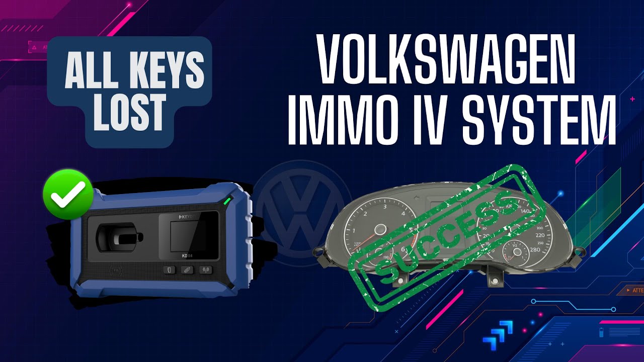 2013+ VOLKSWAGEN CLUSTER ALL KEYS LOST WITH THE KEYDIY KD-X4