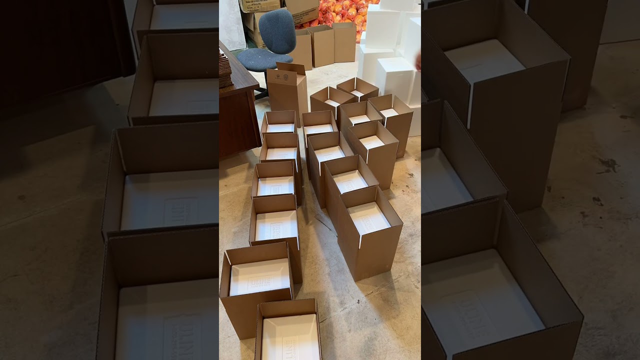 How I make boxes for shipping live fish