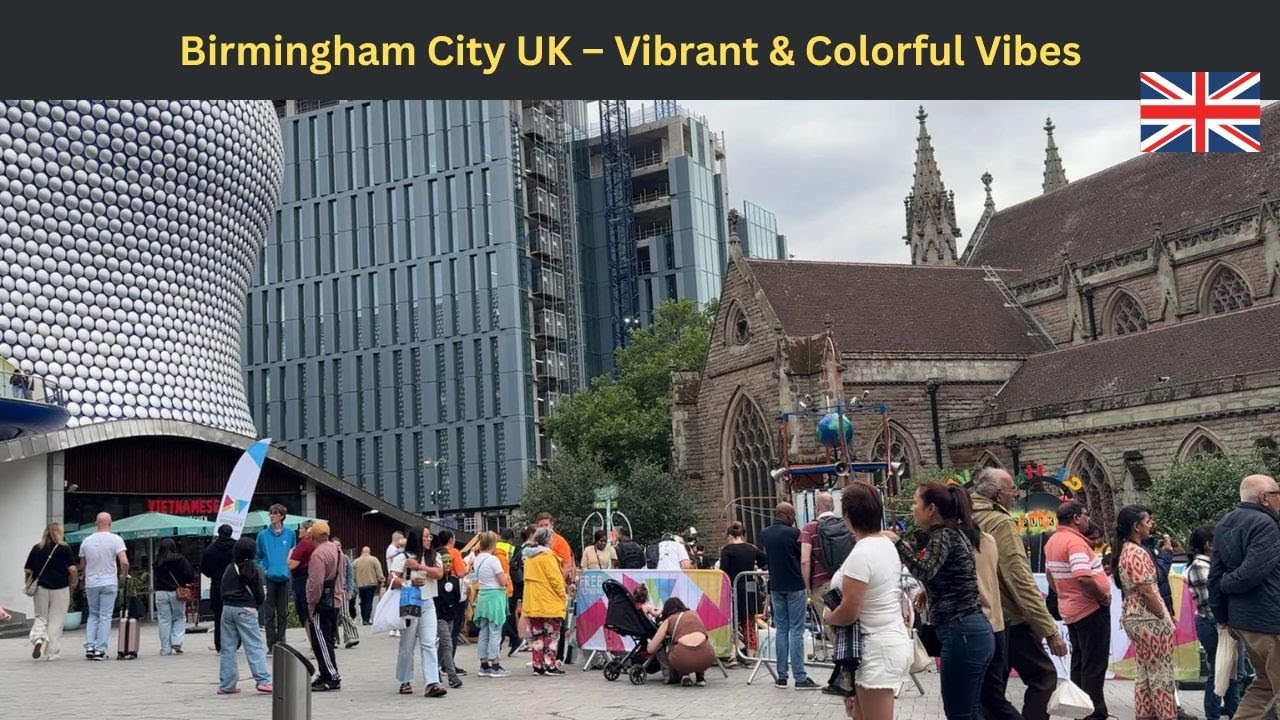 Birmingham City UK | Coventry to Birmingham Bus Journey | Street Market, Shopping Mall & Celebration