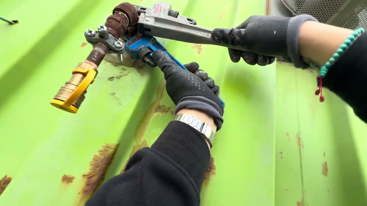 Propane trailer heater #tibetan hvac vlog