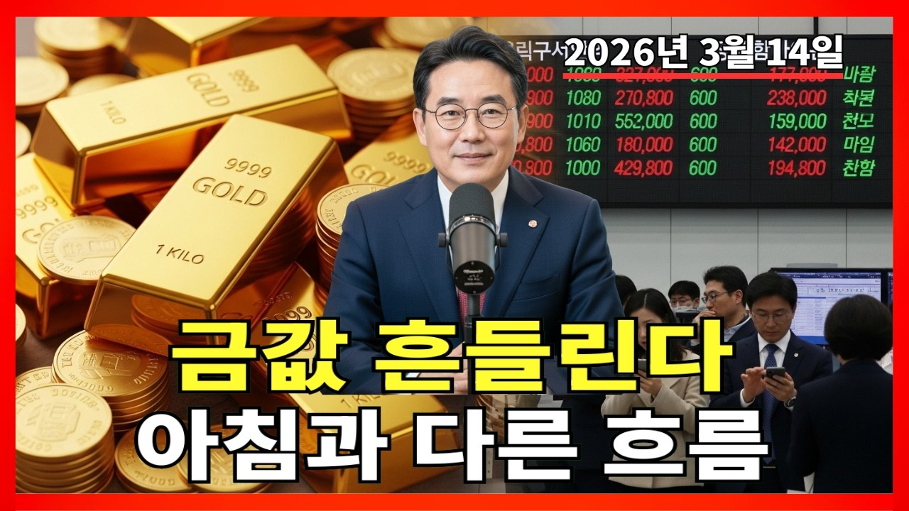 2026년 3월 14일 🇰🇷 한국 금값 오늘: 아침과 다른 흐름… 시장 분위기 갑자기 달라졌다 |금 가격 |금 투자 |경제 분석