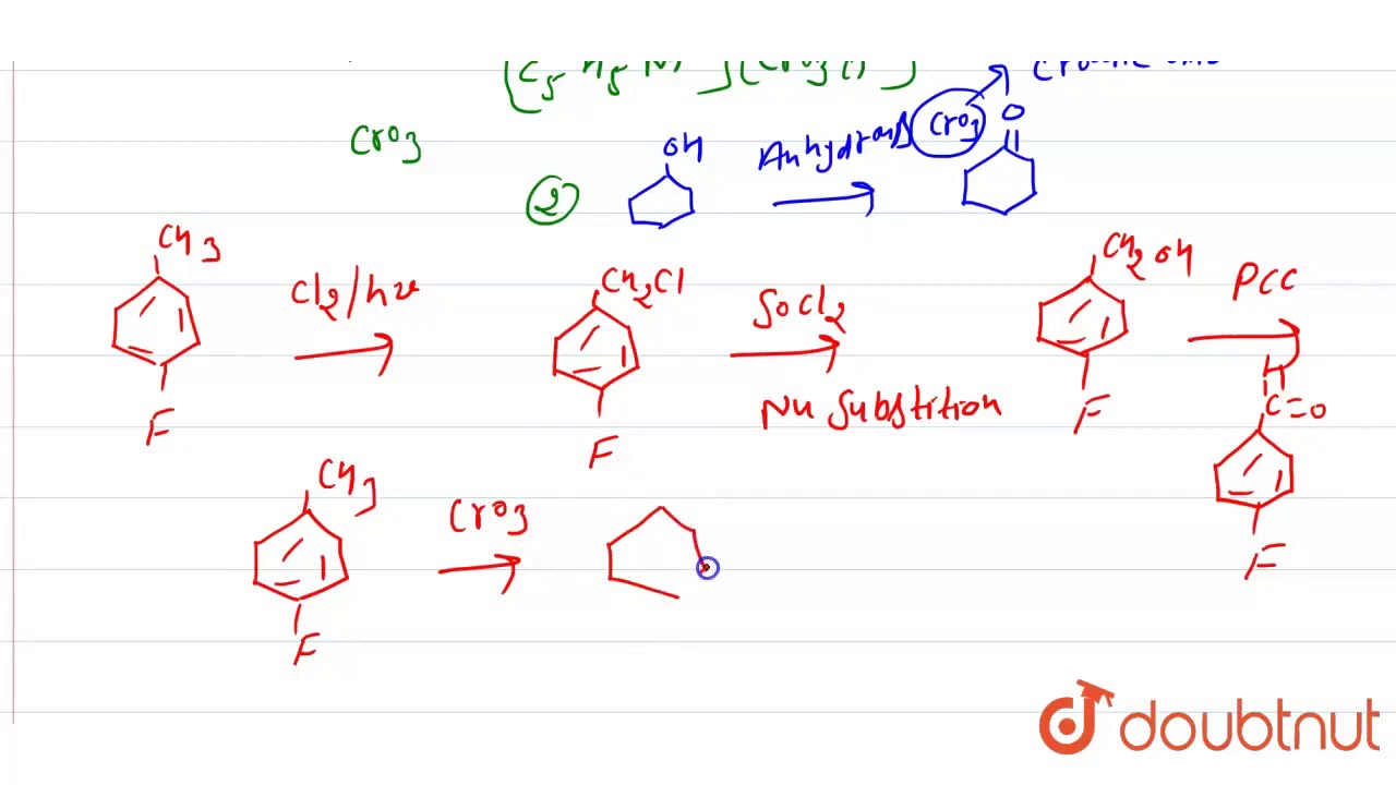 Give names of the reagents to bring about the following transformations:  (i) Hexan-1-ol to hexanal