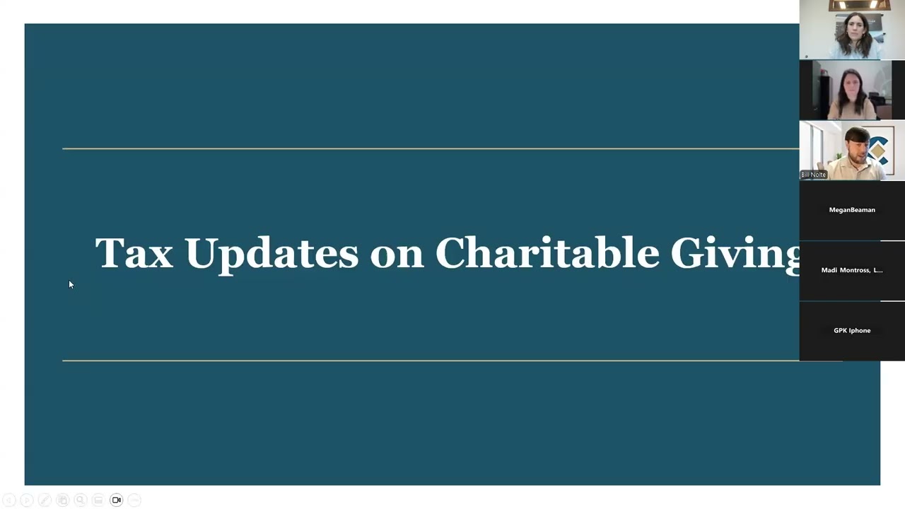 Demystifying Charitable Giving Webinar - Waterloo Community Foundation