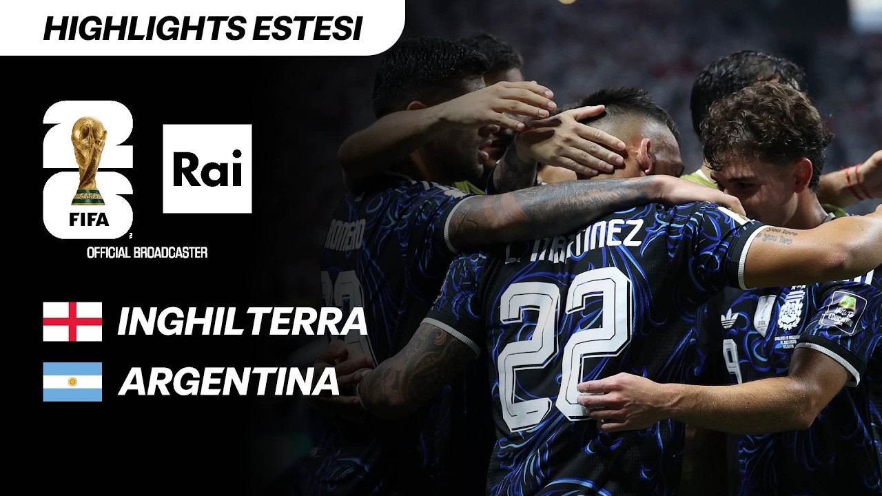Inghilterra - Argentina 1-2: Highlights Estesi | Mondiali di Calcio FIFA 2026