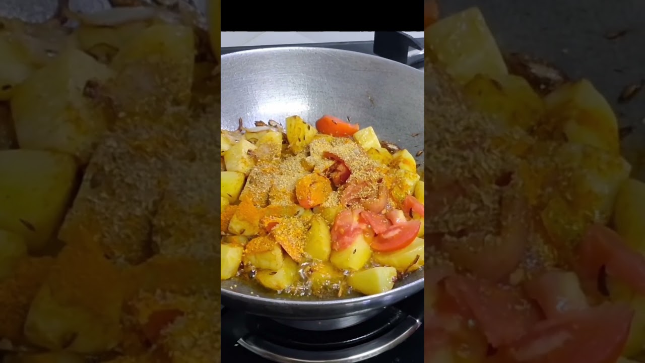 Simple & Tasty Aloo Beans Dry Sebji 