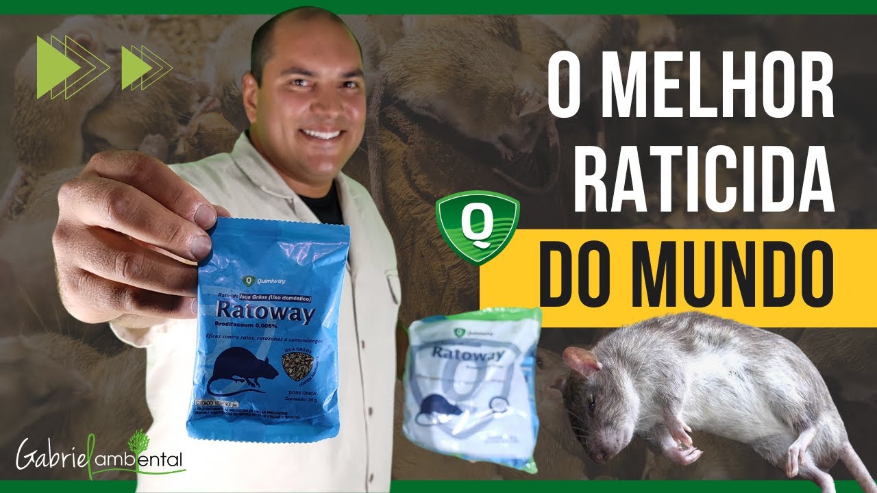 MELHOR RATICIDA DO MUNDO | RATOWAY | QUIMIWAY | Gabriel Ambiental