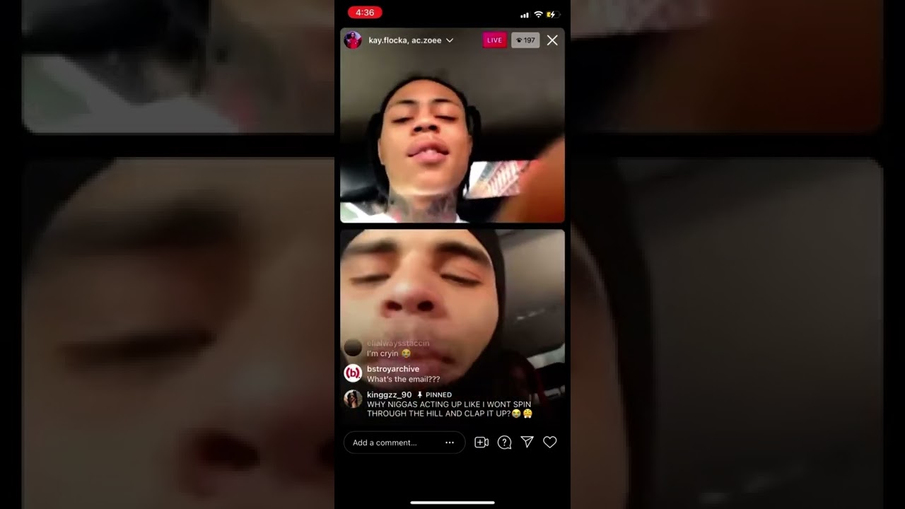 Kay Flock - Arguing On IG Live With (Must See) #freekayflock