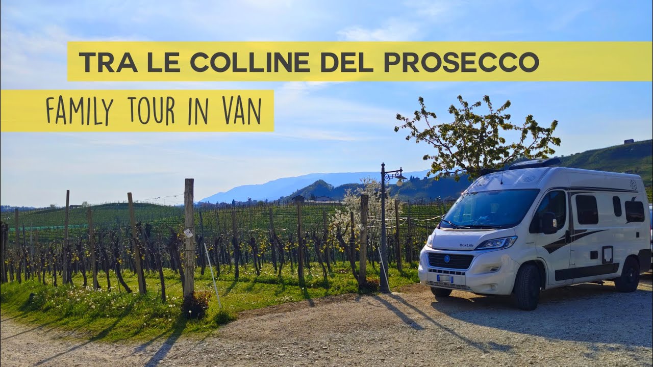 Colline del Prosecco in camper van. Tour per famiglie con bambini