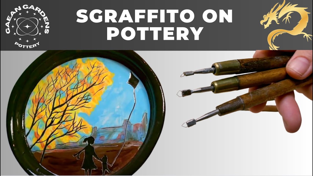 Sgraffito on pottery- revealing secrets to technique