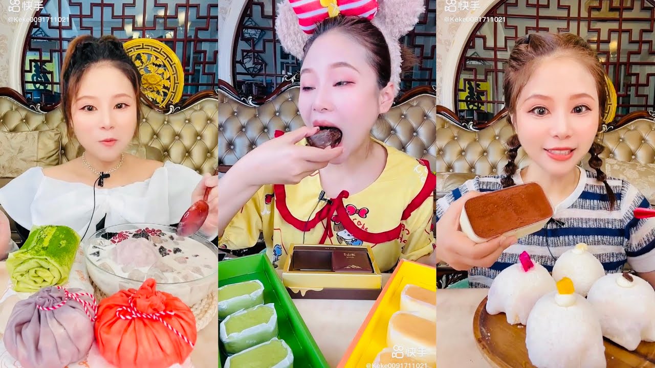 ASMR Special of Keke0091711021 Eating ASSORTED DESSERTS 먹방 | 饮食表演 | การแสดงการกิน| 食事ショー
