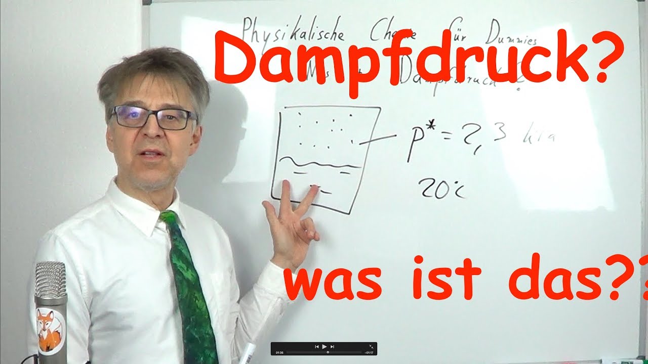 Was ist eigentlich... der Dampfdruck? (Molek&uuml;le an der Phasengrenze: gehen oder bleiben?)