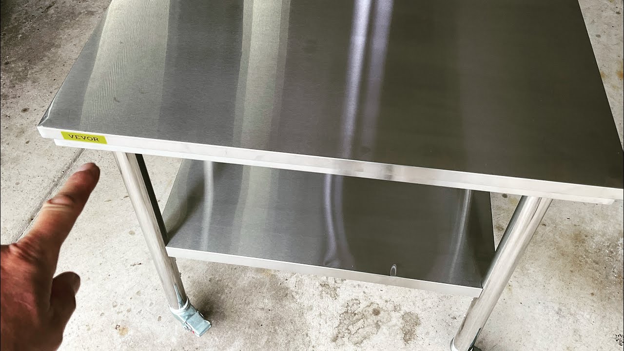 VEVOR 36&rdquo; x 24&rdquo; Stainless Steel Portable Commercial Kitchen Work / Prep Table, Awesome! #vevor
