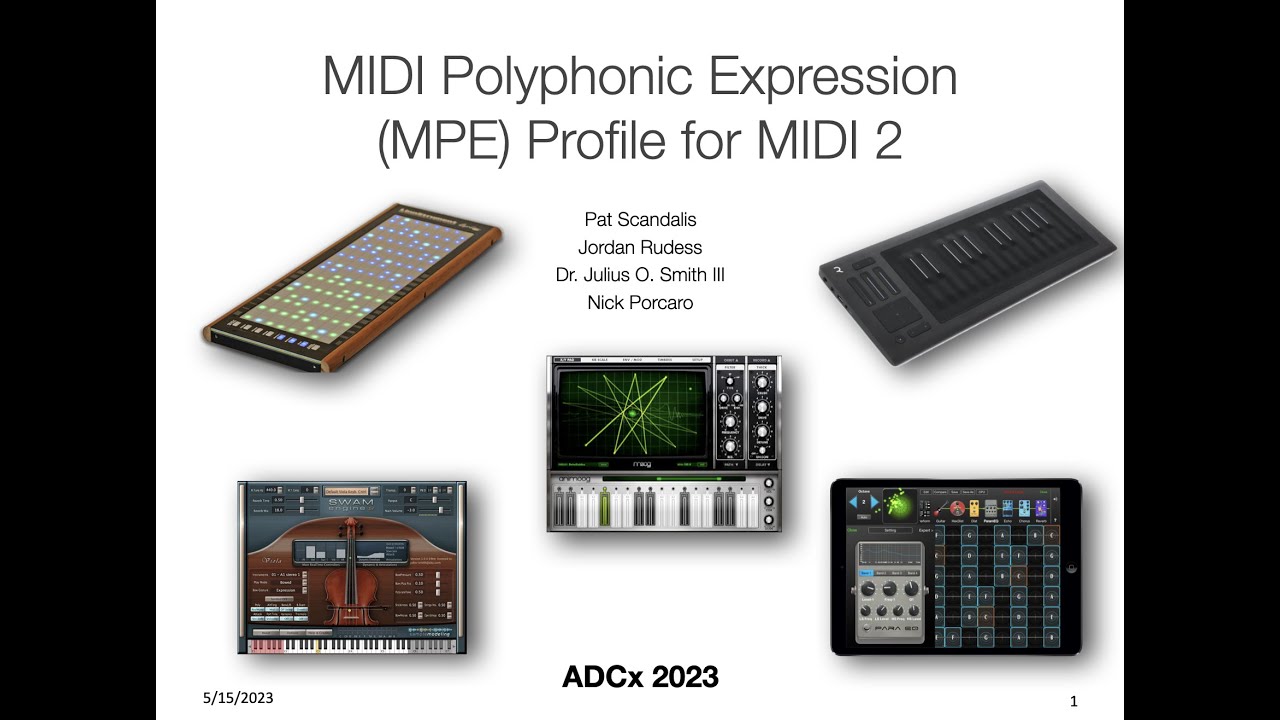 MIDI Polyphonic Expression (MPE) Profile for MIDI 2