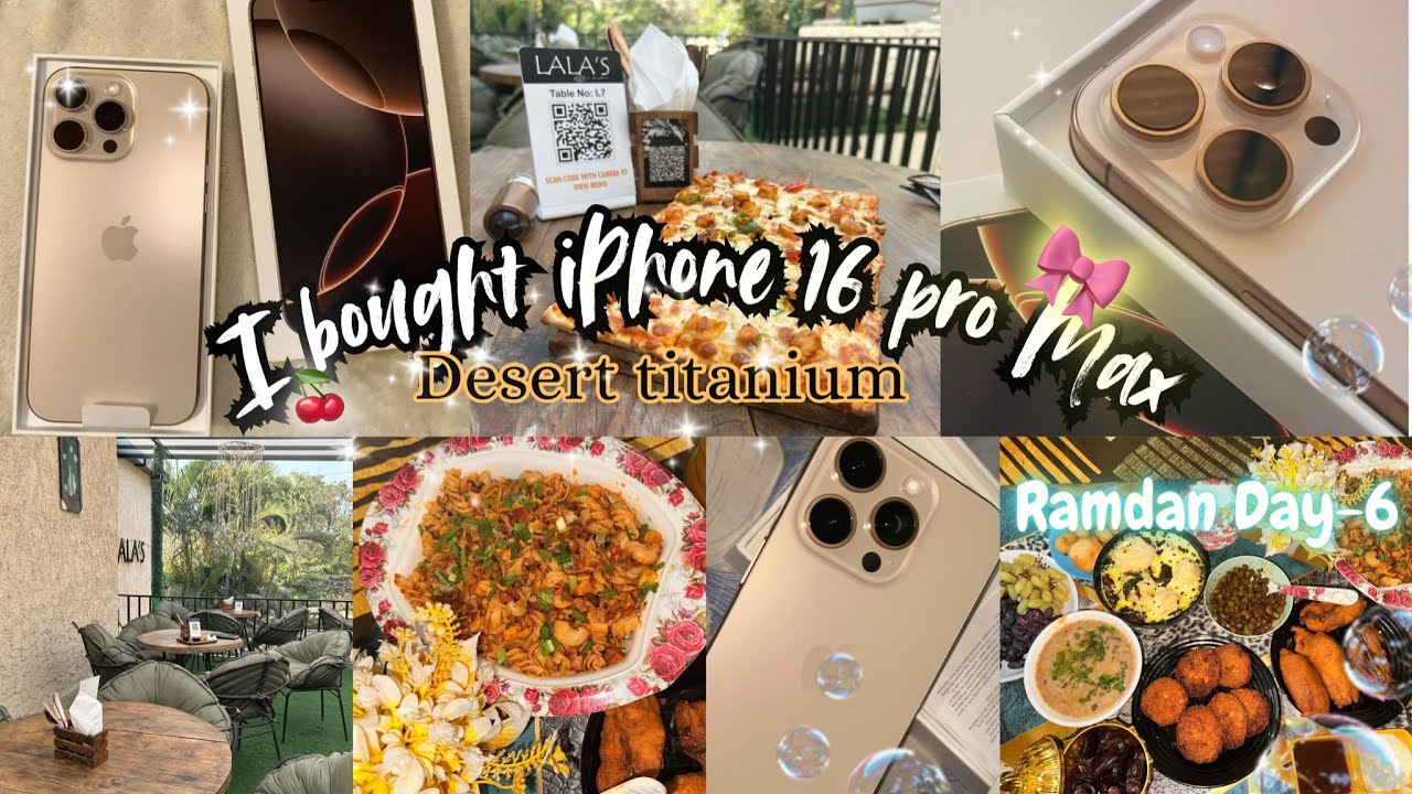 Alhamdulillah😭🥹I bought I phone 16 pro Max❤️🎀😌|Ramdan Day-6🌙🫂|Russian cutlet and Dahi Vade recipe🥗🥰