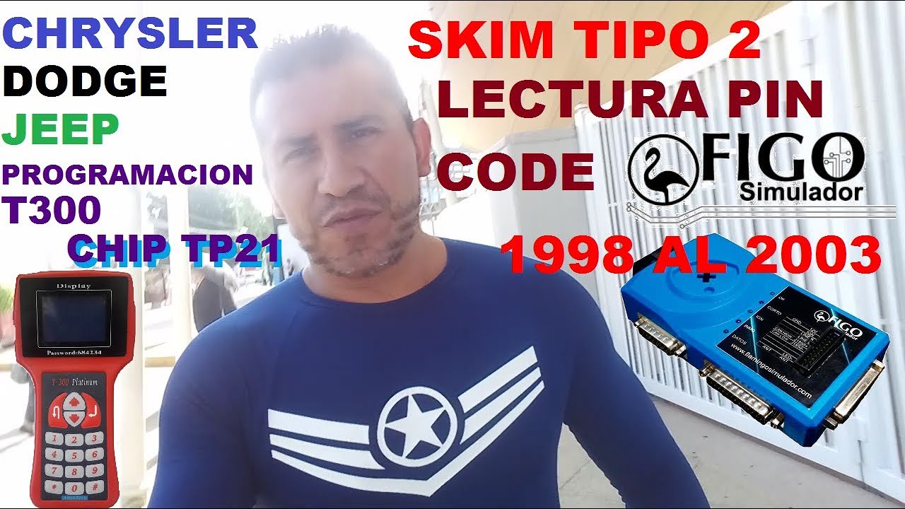 03 Programacion De Llave Chrysler Skim Tipo 2 Extraccion De Pin Code T300 Chip TP21