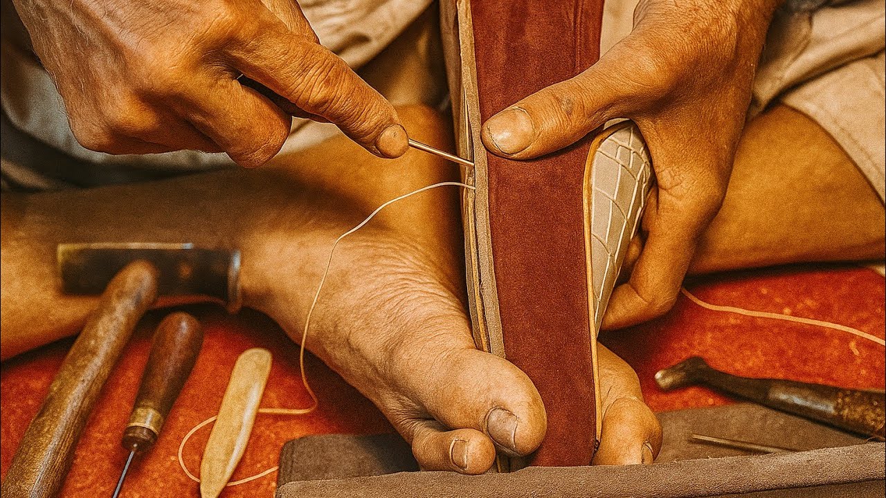 MAKING BELGIAN LOAFER IN FINEST SUEDE #shoemaking #handcrafted #handmade #craftsmanship #asmr #shoes