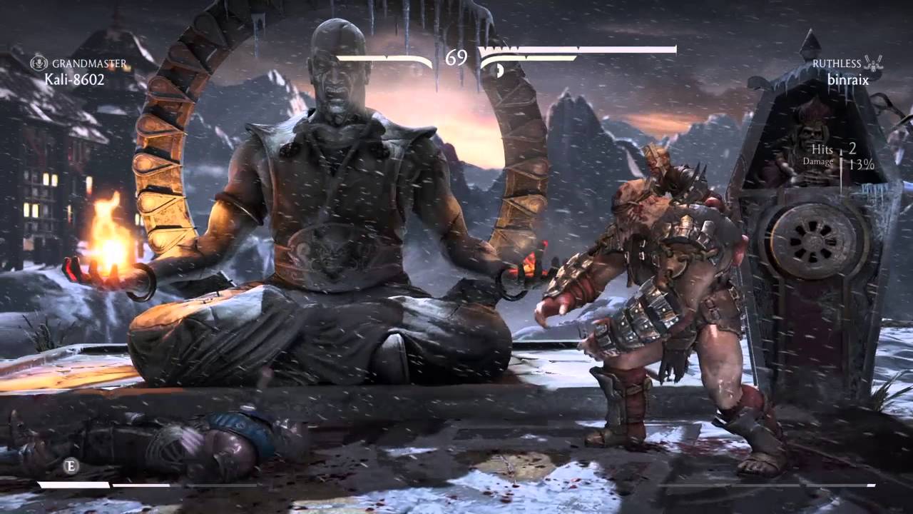 Mortal Kombat X: binraix (Ruthless) vs Kali-8602 (Grandmaster) - yep, lagswither again (Quitality)