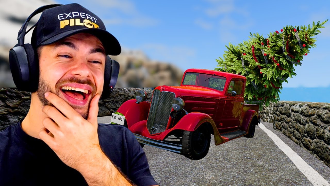 DÉFI DE ZINZIN : LIVRER LE SAPIN SANS CHUTE sur BeamNG