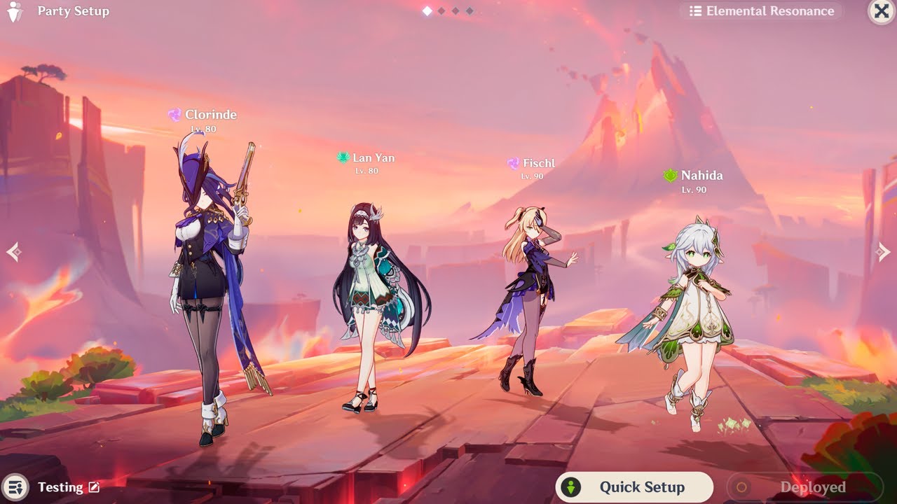 [5.3] Rotation &diams;️ Quicken &diams;️ Clorinde LanYan Fischl Nahida