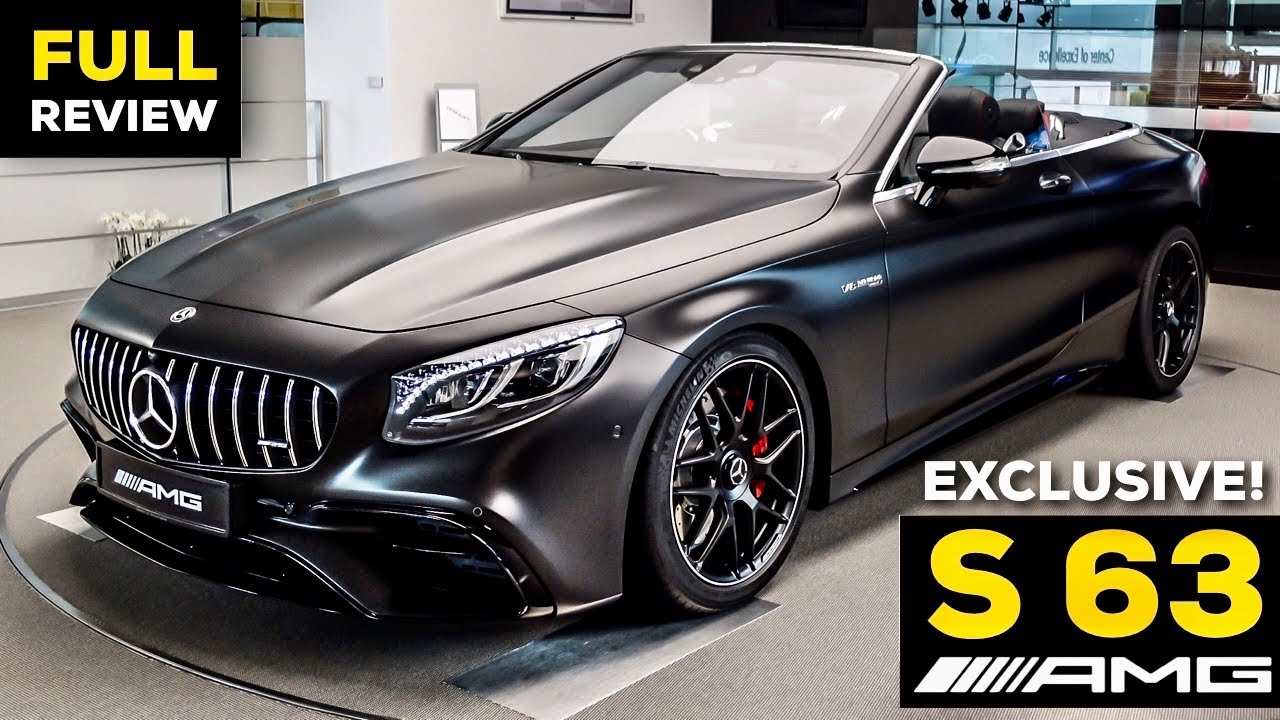 2020 MERCEDES AMG S63 Cabriolet NEW Magno Graphite V8 FULL Review 4MATIC+
