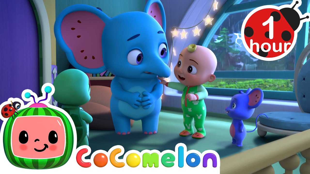 Stormy Sounds in the Sky 🌧️🎶 JJ's Animal Time | Moonbug Kids Animal ABC’s & 123’s Friends Club 🐾